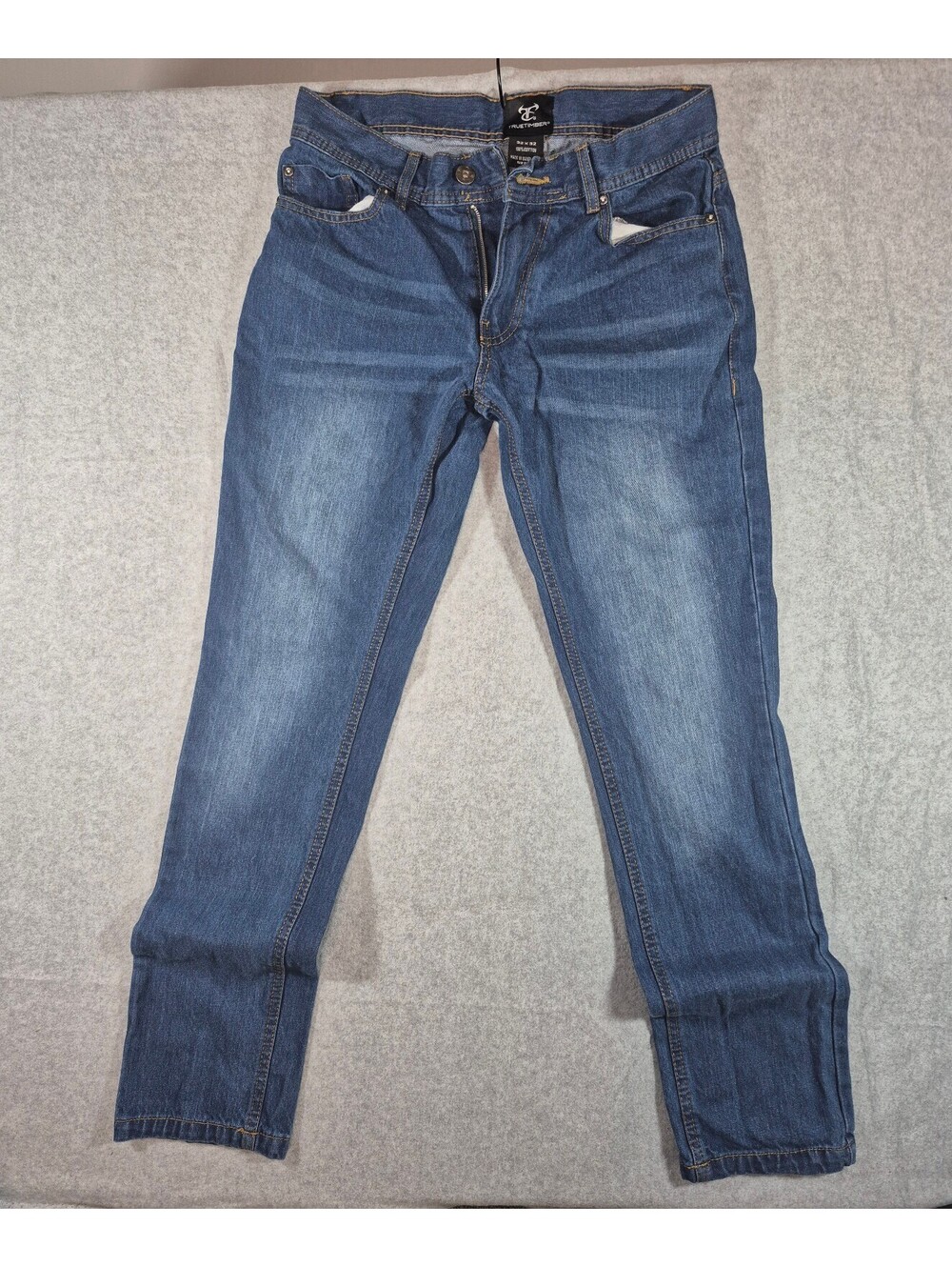 TrueTimber Men’s Jeans 32x32 Blue Denim 100% Cotton Straight